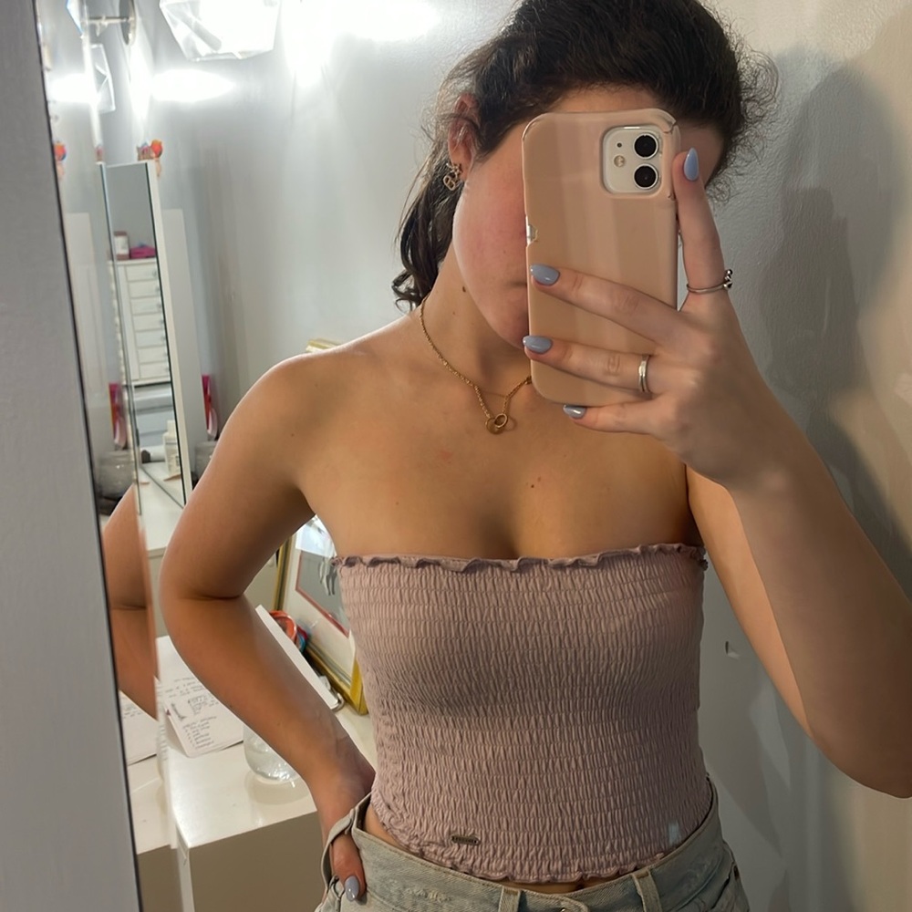 Vintage Hollister Lavender Smocked Top barely worn